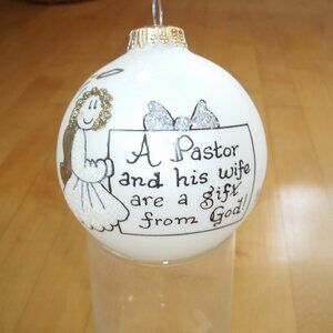 Bronner's Pastor Christmas Ornament with Box By Teresa Thibault